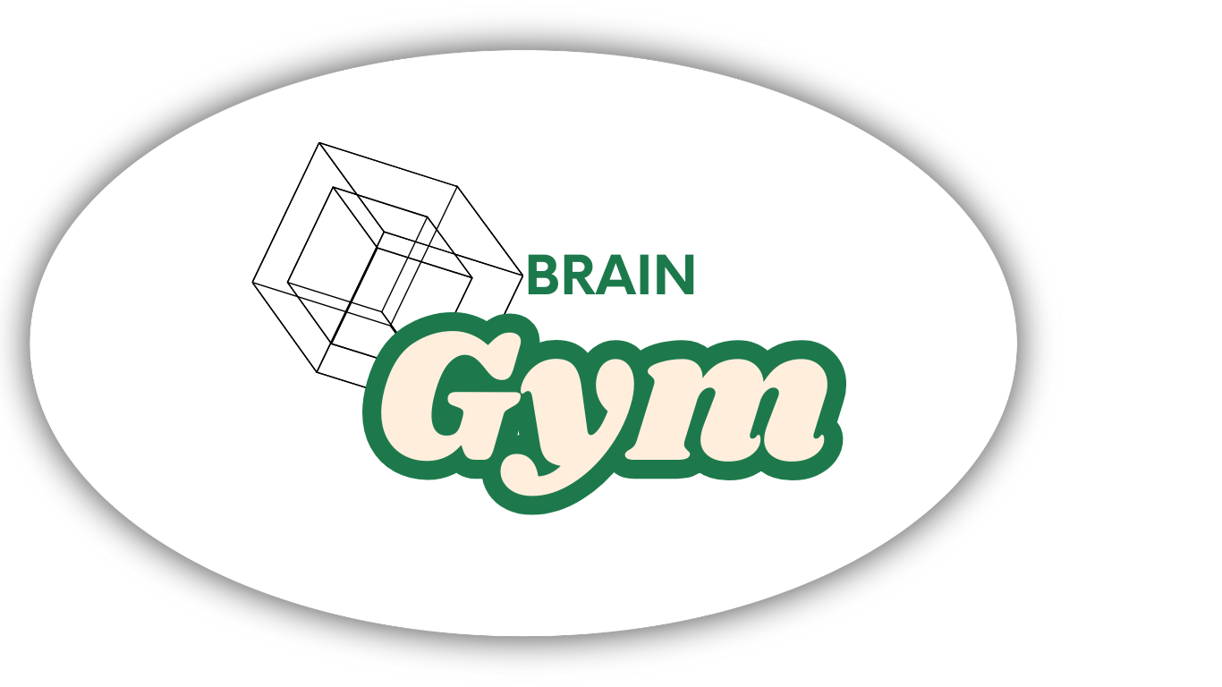 Brain Gym logo – a program featuring puzzles, memory tasks, and logic challenges to enhance mental agility and critical thinking.